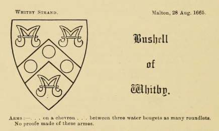 BOOK PAGE EXTRACT Arms Bushell Of Whitby Visit York Shaw JA 1917 IArch DL CSG 300112.PNG