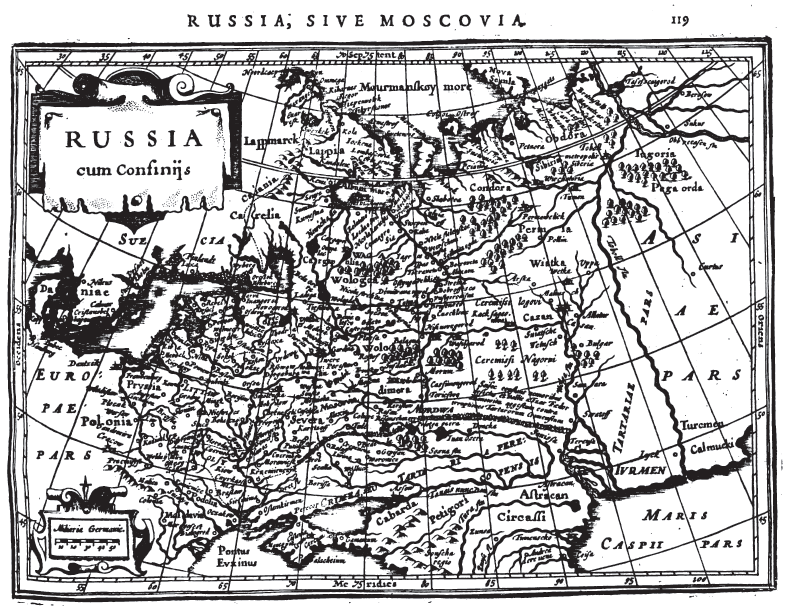 Russia, Gerardi Mercatoris, Atlas Minor (Amsterdam, 1634)