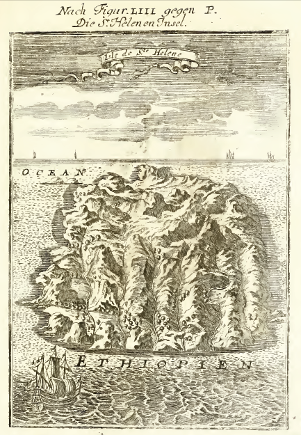 'L'isle de S:te Helene', A. Manesson, (Frankfurt am Main, 1719)