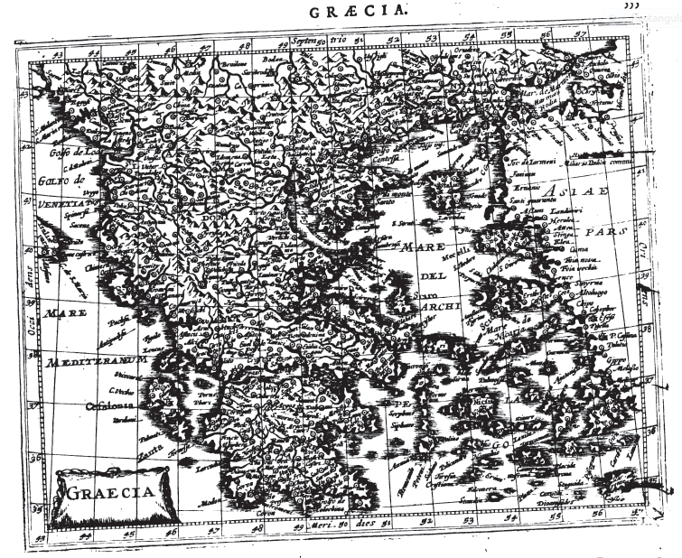 Graecia, Gerardi Mercatoris, Atlas Minor (Amsterdam, 1634)