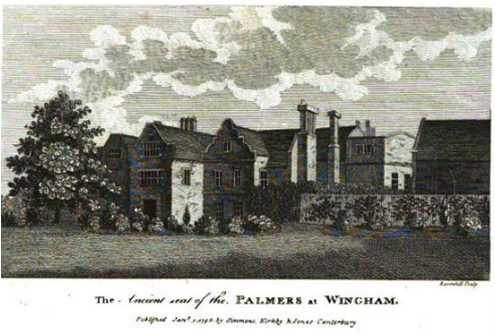 File:ENGRAVING Palmers Antient Seat Wingham Kentish Monthly REgistry .png