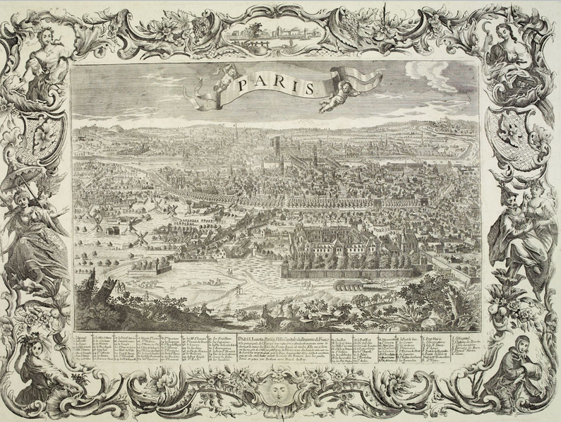 Parisii, Ville Capitale du Royaume de France, P. Aveline (Paris, post 1676)