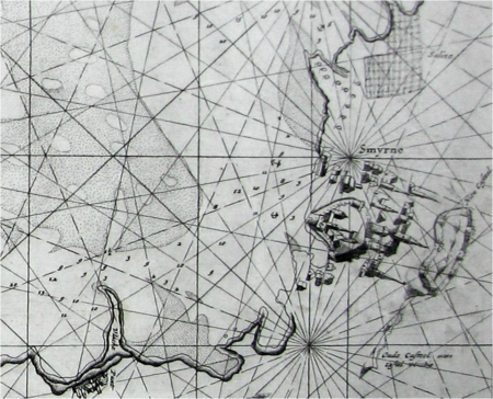 thumbnail "Detail of Smirna in 'Carta Maritima del Golfo di Smirne', Francecsco M. Levanto (XXXX, 1664)