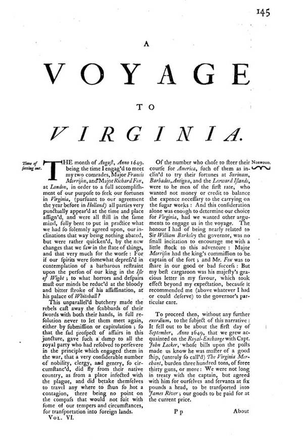 Front Page A Voyage To Virginia Norwood Churchill-1745 180513.JPG