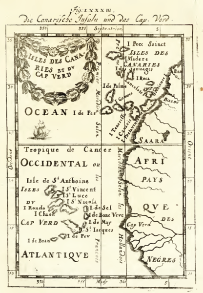 File:MAP Manesson A Africa Isles Des Can Et Des Cap Verd Fig LXXXIII German Edition 1719 DLCSG020311.PNG